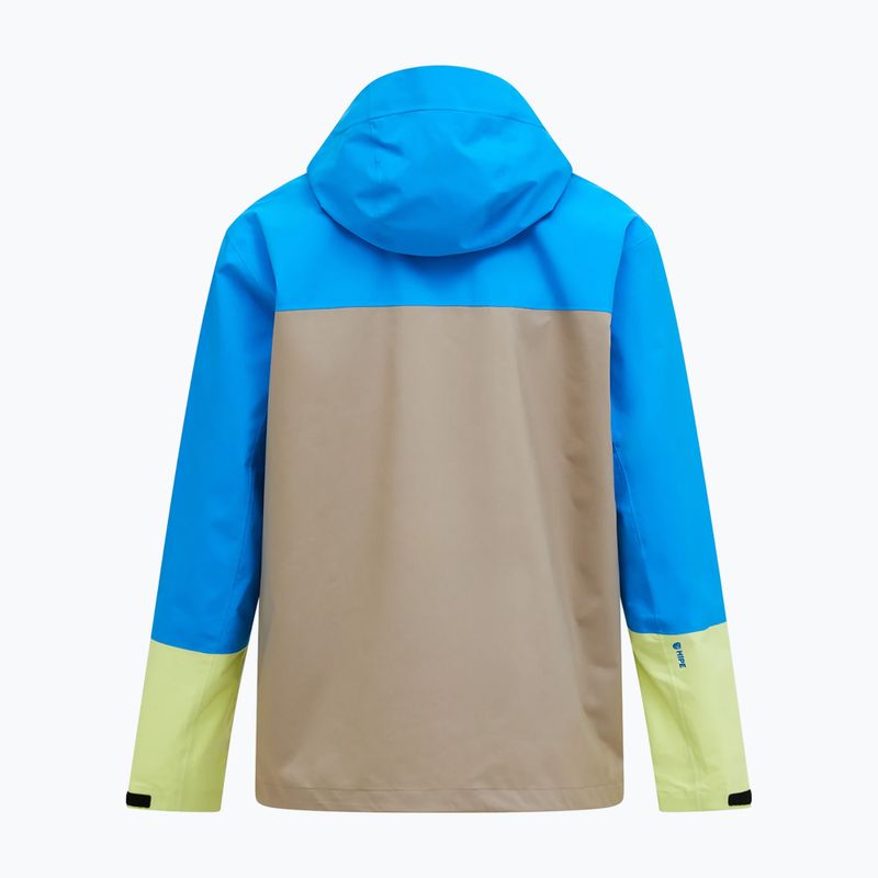 Men's Peak Performance Trail Hipe Shell Jacket brilliant blue/beige/ sunny 6