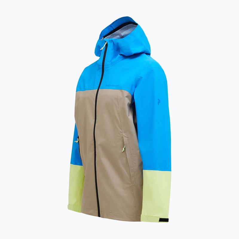 Men's Peak Performance Trail Hipe Shell Jacket brilliant blue/beige/ sunny 7
