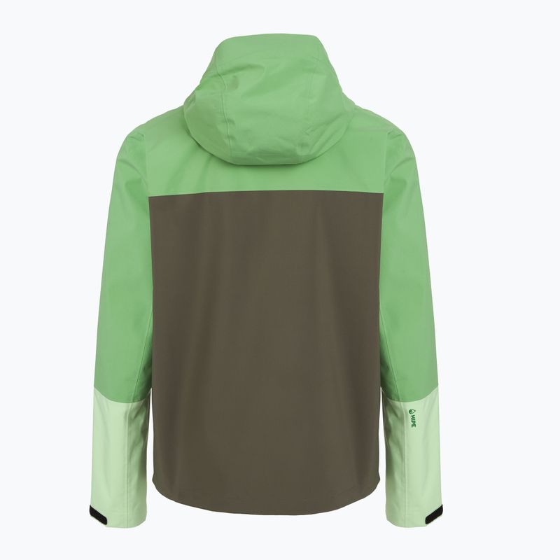 Men's Peak Performance Trail Hipe Shell Jacket peppermint/pine needle/green rain jacket 2