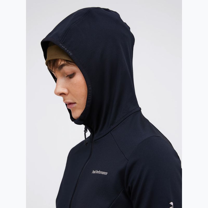 Women's trekking sweatshirt Peak Performance Light Zip Hood black 3
