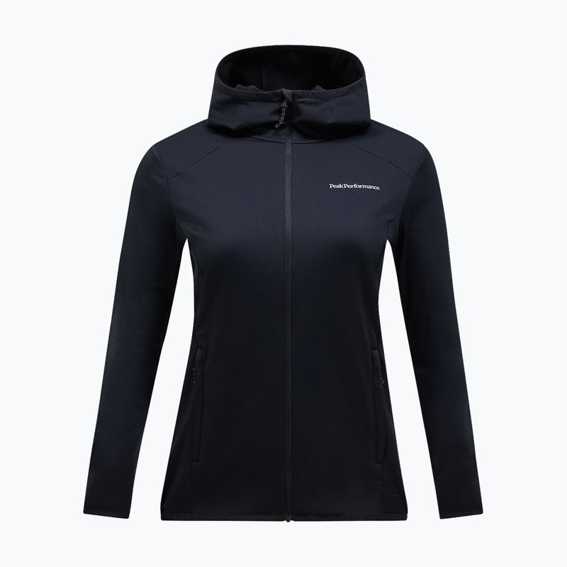 Women's trekking sweatshirt Peak Performance Light Zip Hood black 4