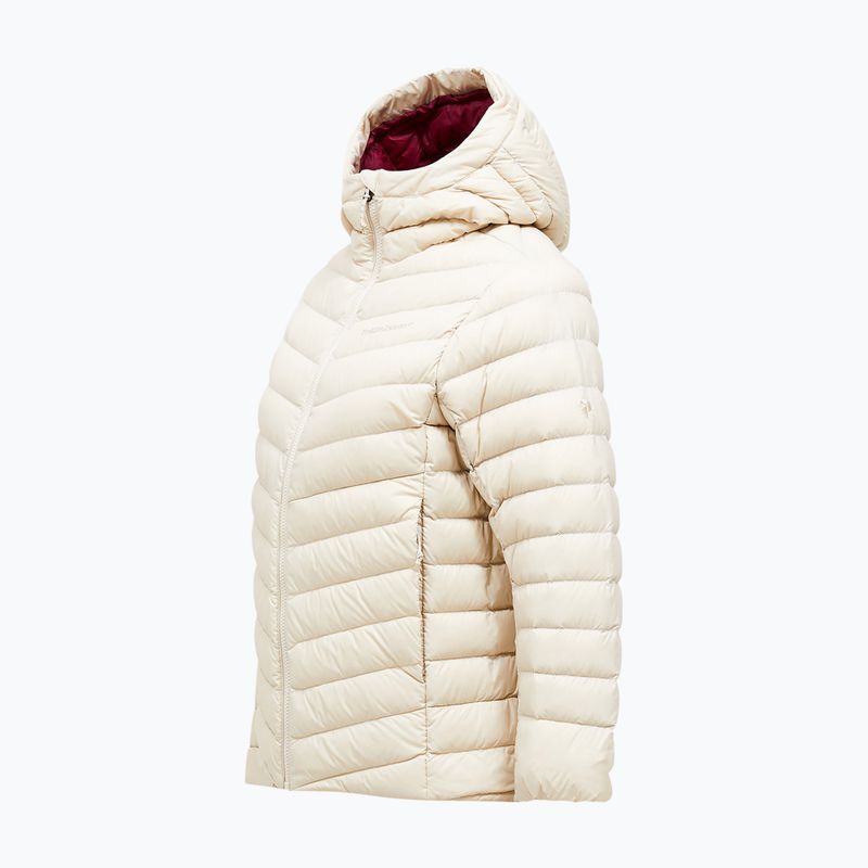 Women's down jacket Peak Performance Frost Down Hood Jacket Sand Fog 3