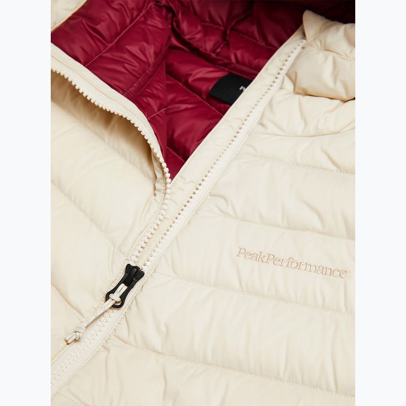 Women's down jacket Peak Performance Frost Down Hood Jacket Sand Fog 4