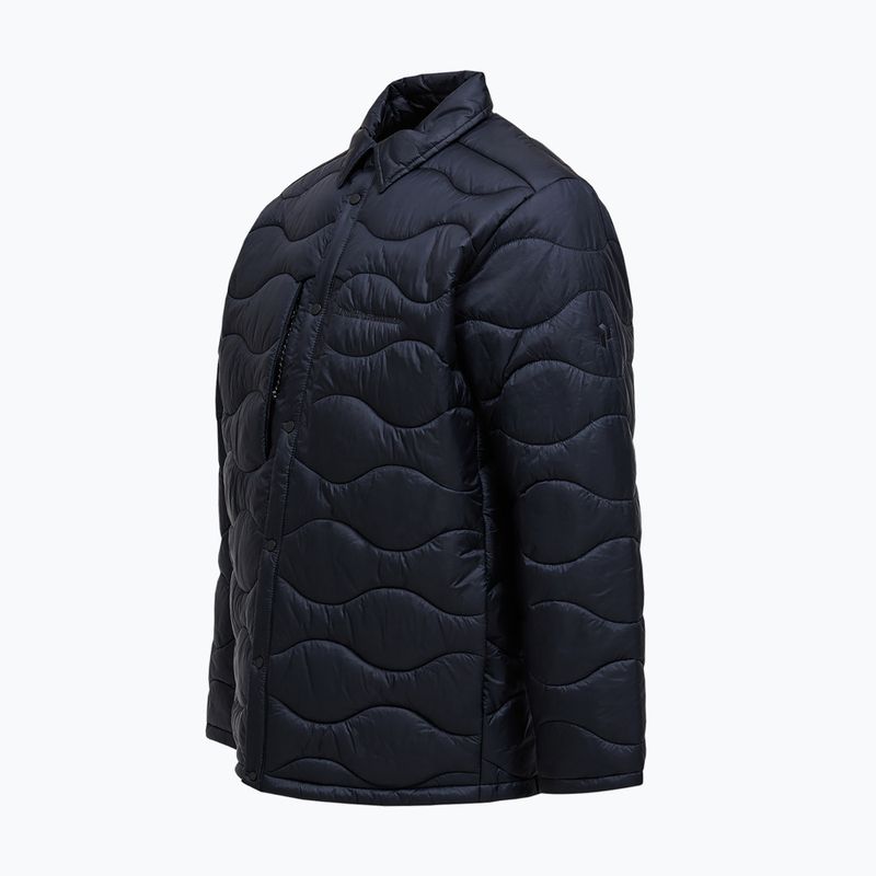 Men's down jacket Peak Performance Helium Synthetic Overshirt Black 3