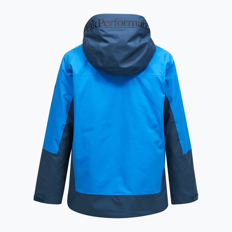 Men's ski jacket Peak Performance Rider Tech Insulated azure ascent/mountain lake 2