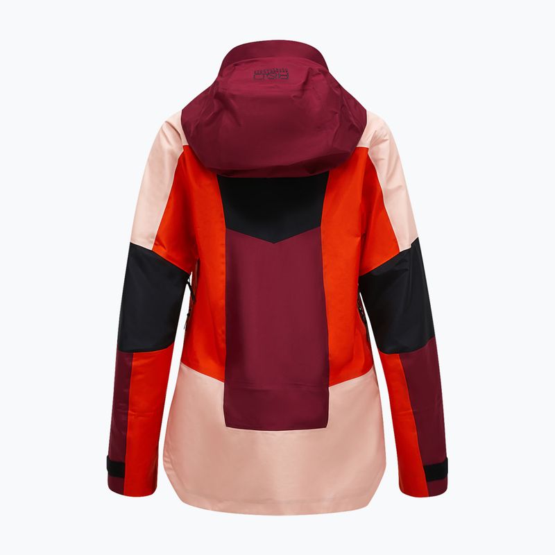 Women's ski jacket Peak Performance Vertical Gore-Tex Pro Jacket peach fuzz/vertical zenith 2