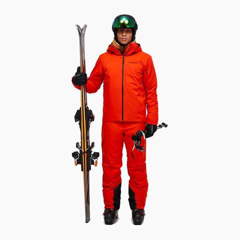 Men's ski jacket Peak Performance Maroon Insulated solar burst 2