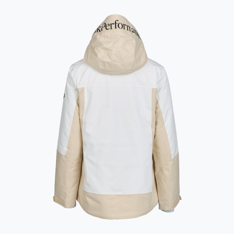 Women's ski jacket Perak Performance Rider Tech Insulated sand fog/off white 2
