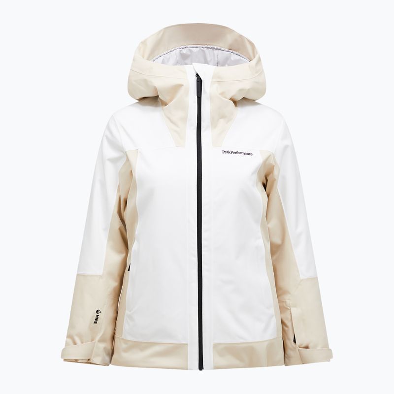 Women's ski jacket Perak Performance Rider Tech Insulated sand fog/off white 6