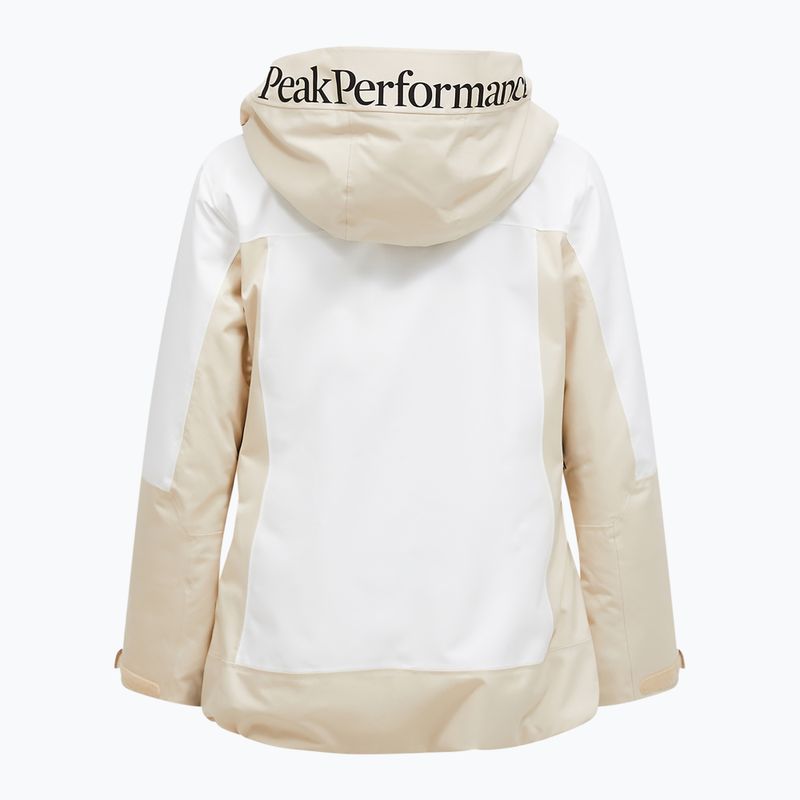 Women's ski jacket Perak Performance Rider Tech Insulated sand fog/off white 7
