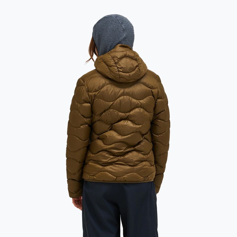 Women's down jacket Peak Performance Helium Down Hood meadow moss/sierra sand 3