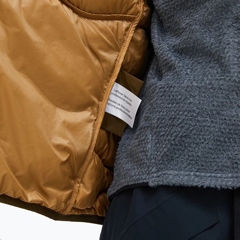 Women's down jacket Peak Performance Helium Down Hood meadow moss/sierra sand 5