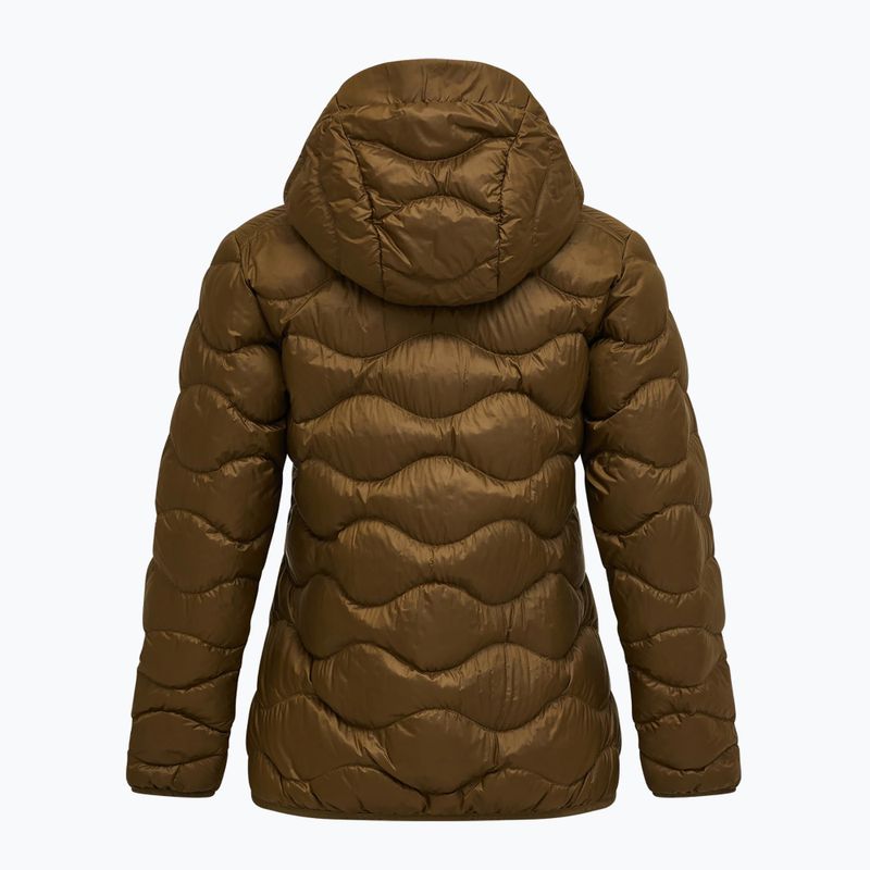 Women's down jacket Peak Performance Helium Down Hood meadow moss/sierra sand 7