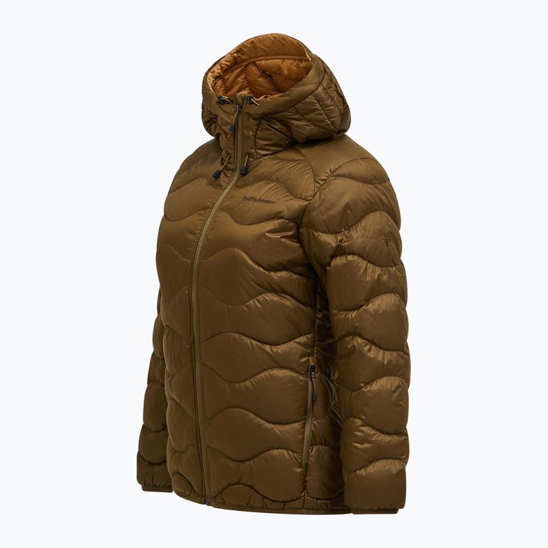 Women's down jacket Peak Performance Helium Down Hood meadow moss/sierra sand 8