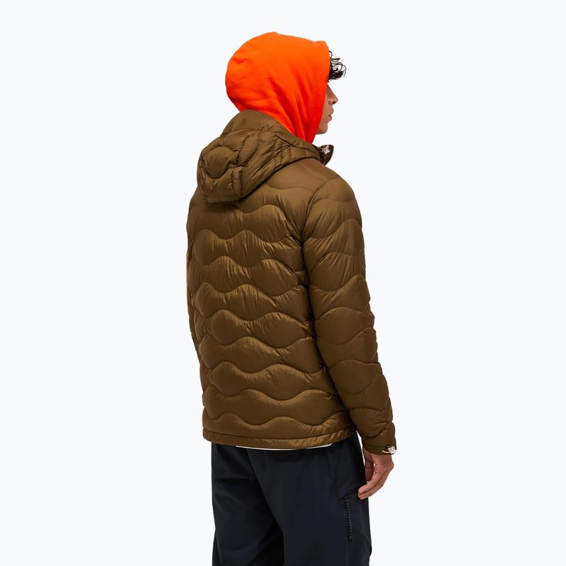 Men's down jacket Peak Performance Helium Utility Down meadow moss/sierra sand 3