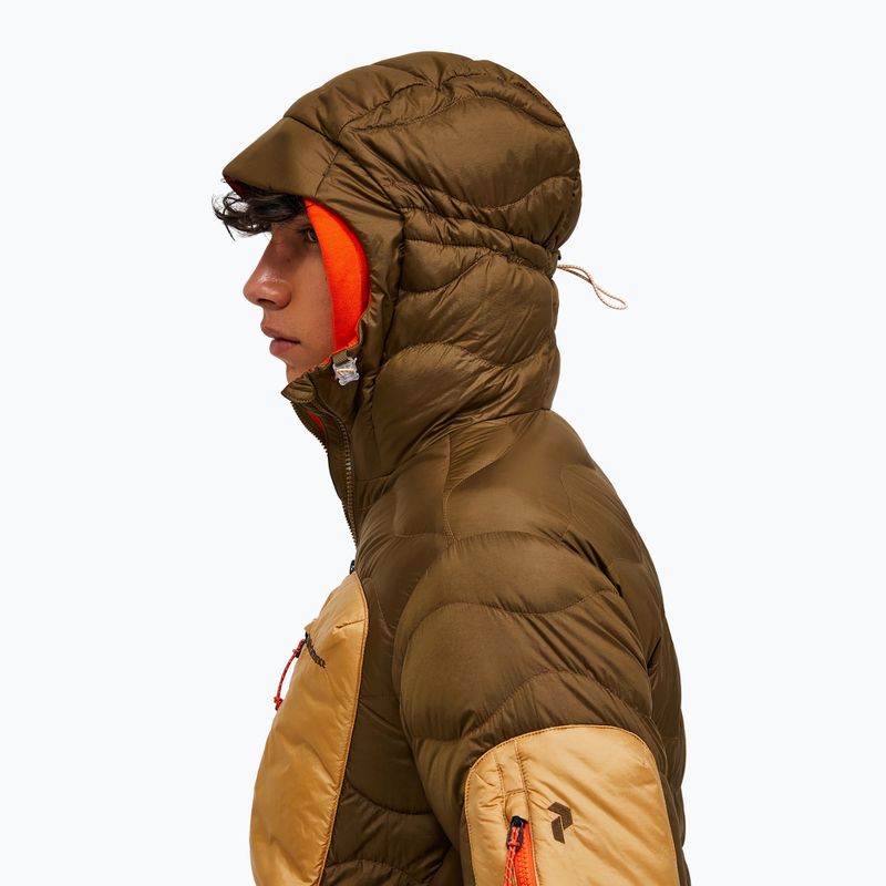 Men's down jacket Peak Performance Helium Utility Down meadow moss/sierra sand 4