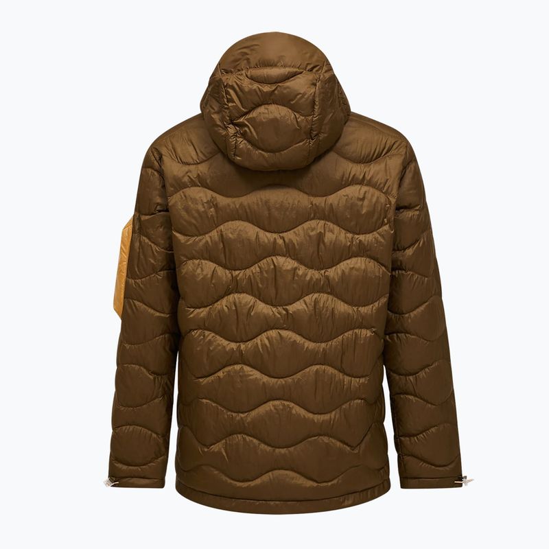 Men's down jacket Peak Performance Helium Utility Down meadow moss/sierra sand 8