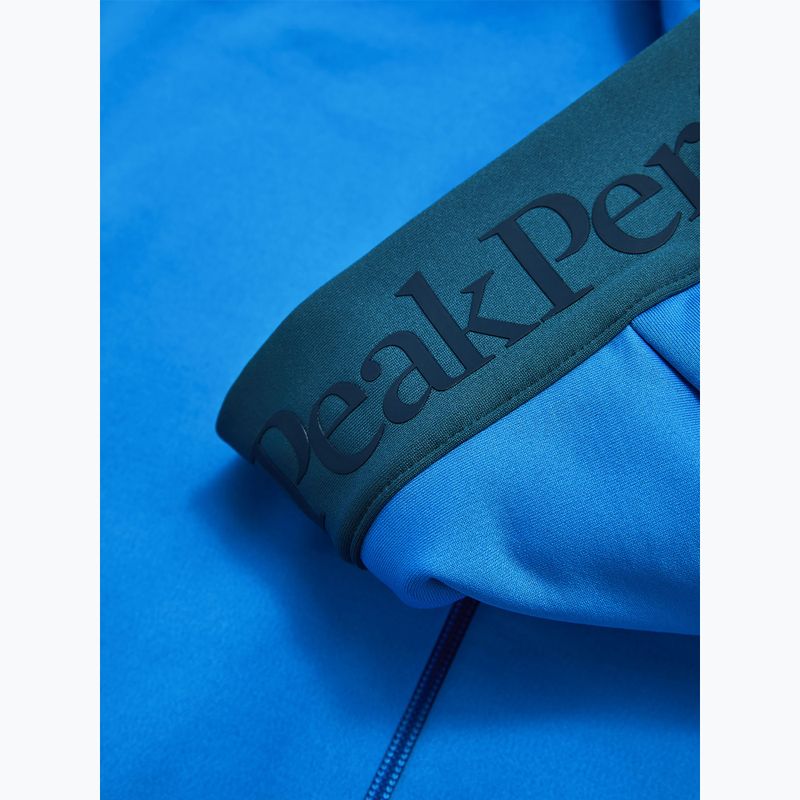 Men's sweatshirt Peak Performance Rider Essentials Zip Hood Azure Ascent/Mountain Lake 4