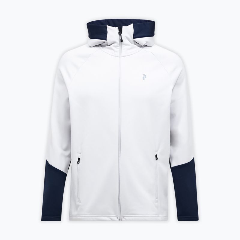 Men's sweatshirt Peak Performance Rider Essentials Zip Hood Antarctica/Blue Shadow