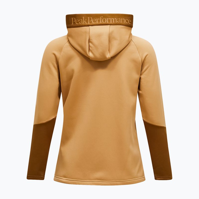 Women's sweatshirt Peak Performance Rider Essentials Zip Hood Sierra Sand/Earthy Summit 2