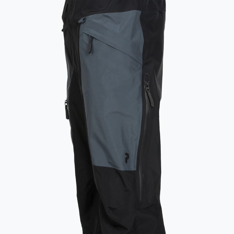 Men's ski trousers Peak Performance Vertical GTX Pro Bib black/mountain mist 4