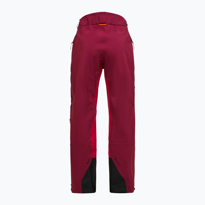 Women's ski trousers Peak Performance Vislight GTX C-Knit 3L vertical zenith/tech burgundy 7