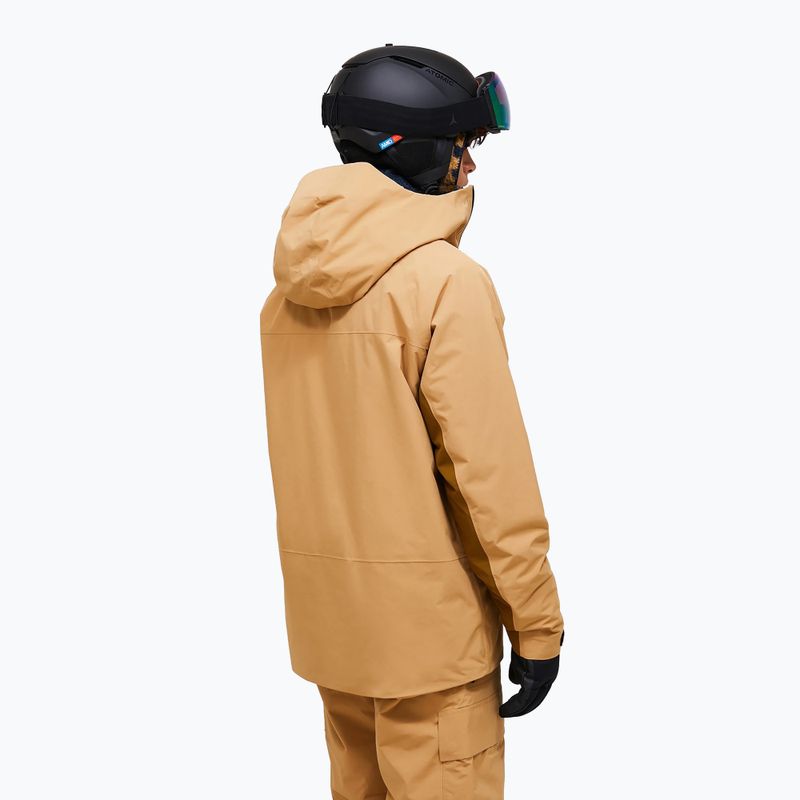 Men's ski jacket Peak Performance Edge Insulated sierra sand/earthy summit 3