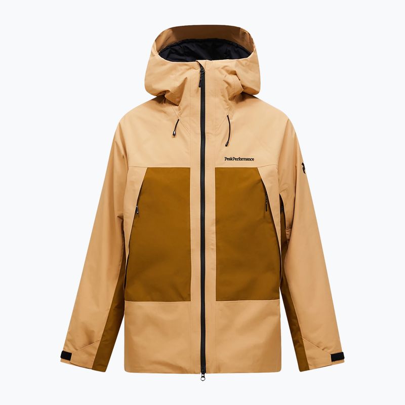 Men's ski jacket Peak Performance Edge Insulated sierra sand/earthy summit 8