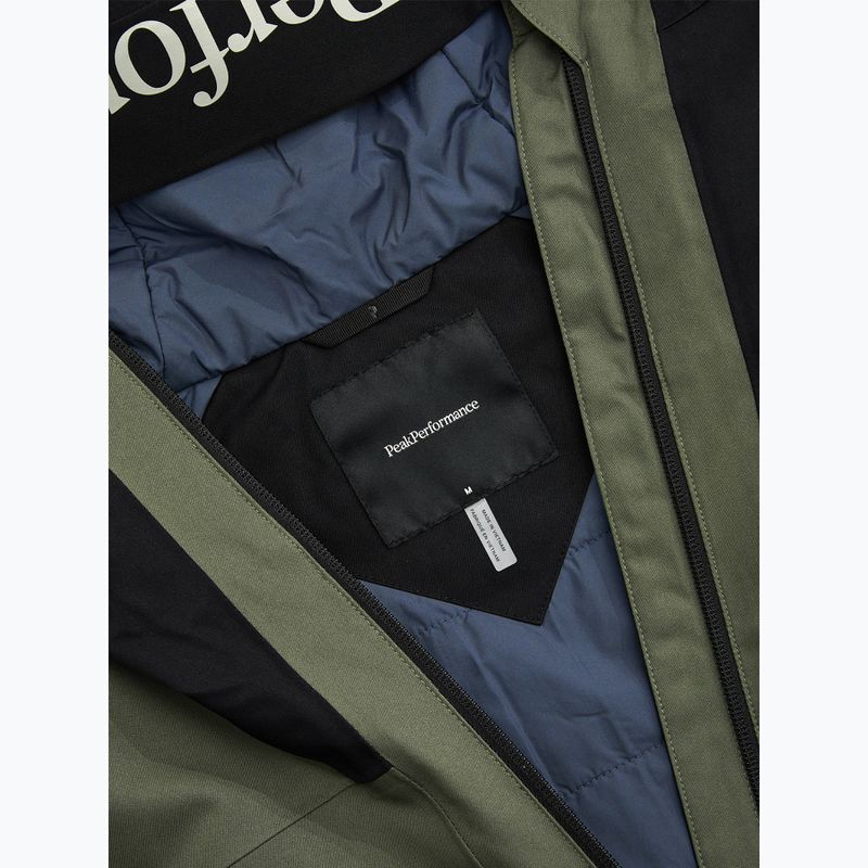 Men's ski jacket Peak Performance Rider Tech Insulated pine needle/black 6