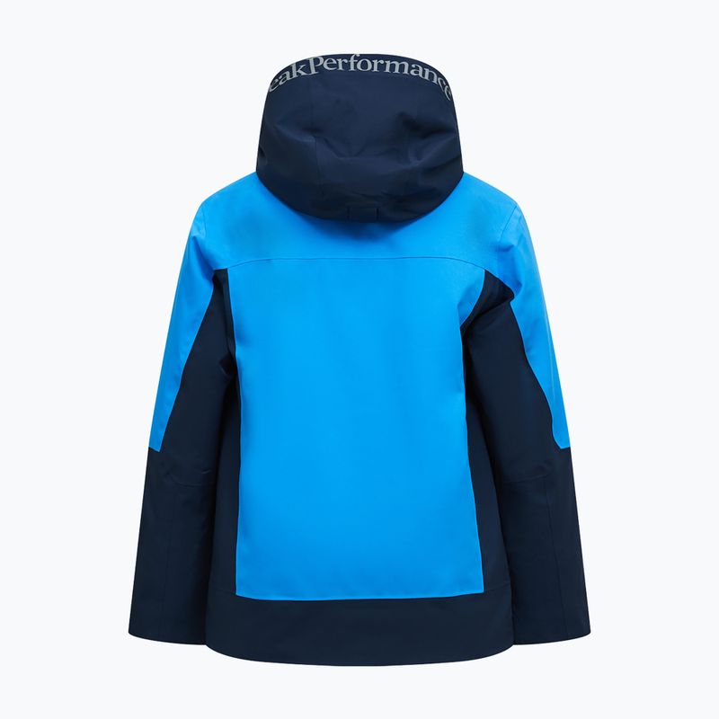 Children's ski jacket Peak Performance Rider Tech Insulated Jacket azure ascent/blue shadow 2