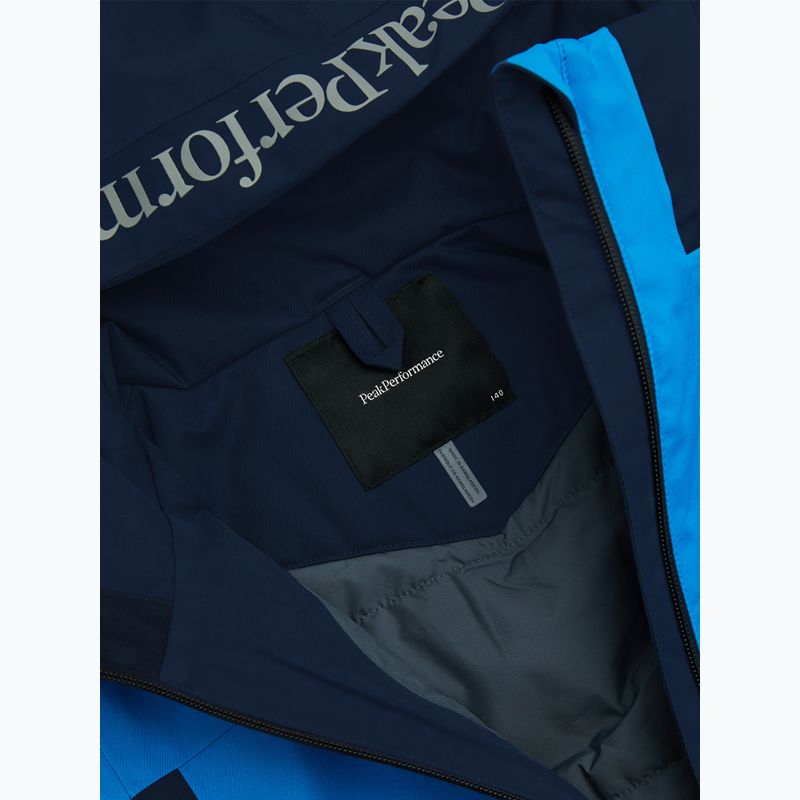 Children's ski jacket Peak Performance Rider Tech Insulated Jacket azure ascent/blue shadow 4