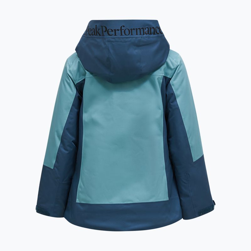 Women's ski jacket Peak Performance Rider Tech Insulated Jacket mountain lake/deluded vision 2