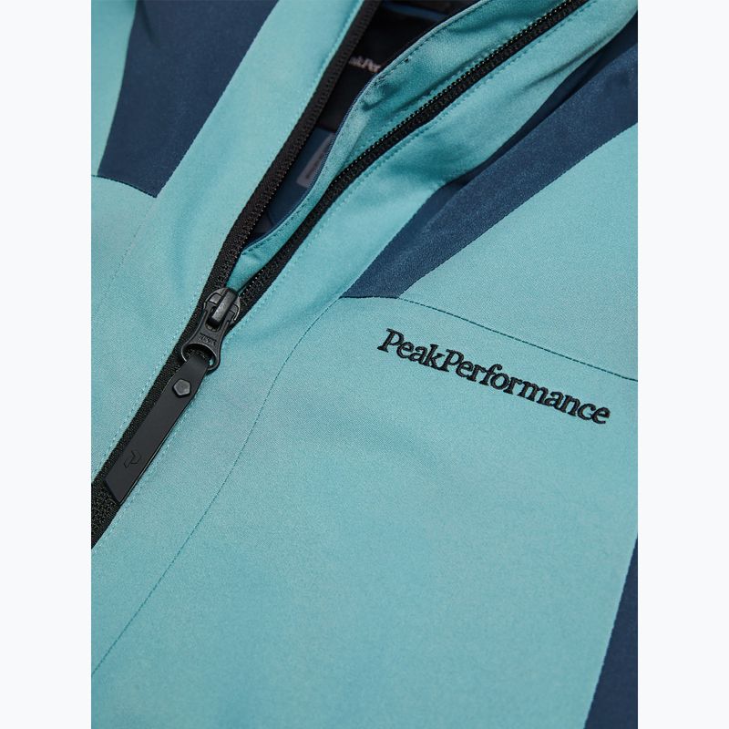 Women's ski jacket Peak Performance Rider Tech Insulated Jacket mountain lake/deluded vision 4