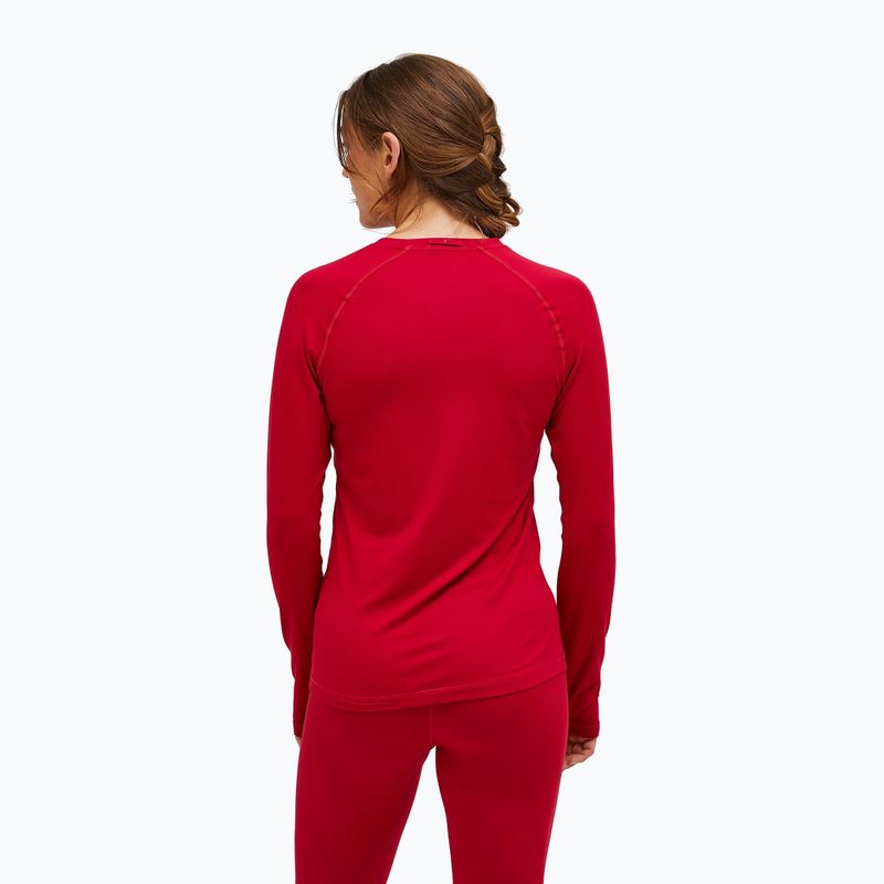 Women's thermal longsleeve Peak Performance Spirit Crew tech burgundy 2