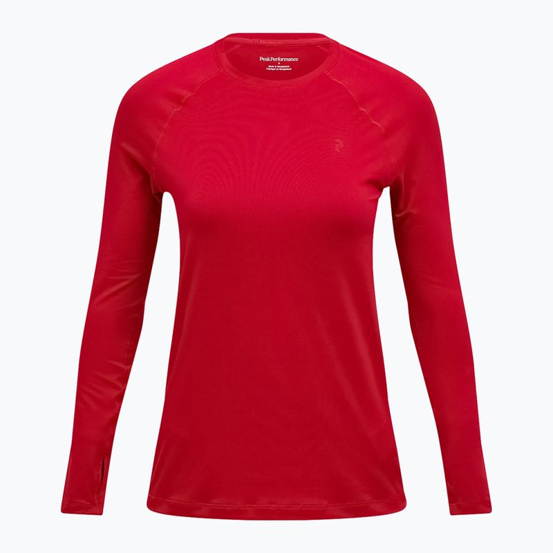 Women's thermal longsleeve Peak Performance Spirit Crew tech burgundy 3