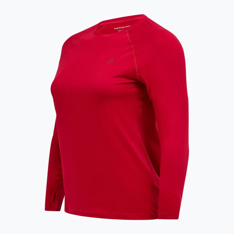 Women's thermal active sweatshirt Peak Performance Spirit Crew tech burgundy 5
