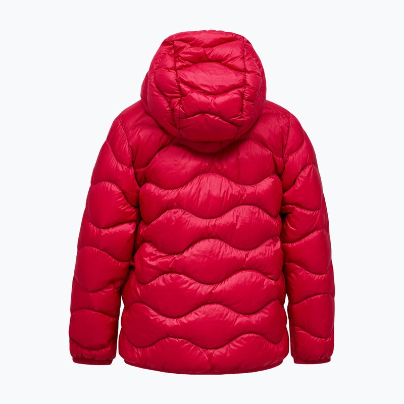 Children's down jacket Peak Performance Helium Down Hood Jacket Tech Burgundy/Vertical Zenith 2