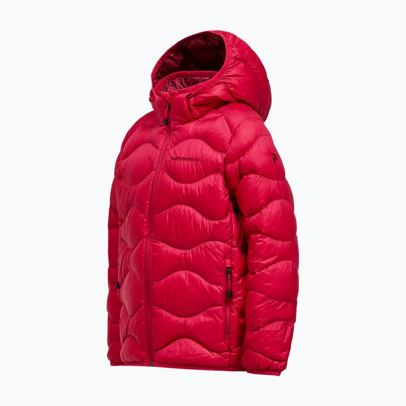 Children's down jacket Peak Performance Helium Down Hood Jacket Tech Burgundy/Vertical Zenith 3
