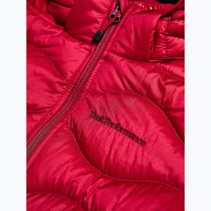 Children's down jacket Peak Performance Helium Down Hood Jacket Tech Burgundy/Vertical Zenith 4