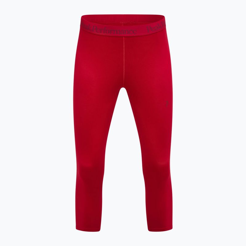 Women's thermal leggings Peak Performance Spirit Short John tech burgundy 3