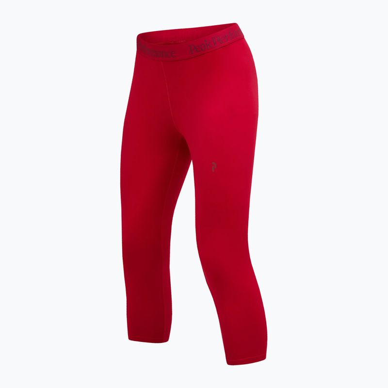 Women's thermal leggings Peak Performance Spirit Short John tech burgundy 5