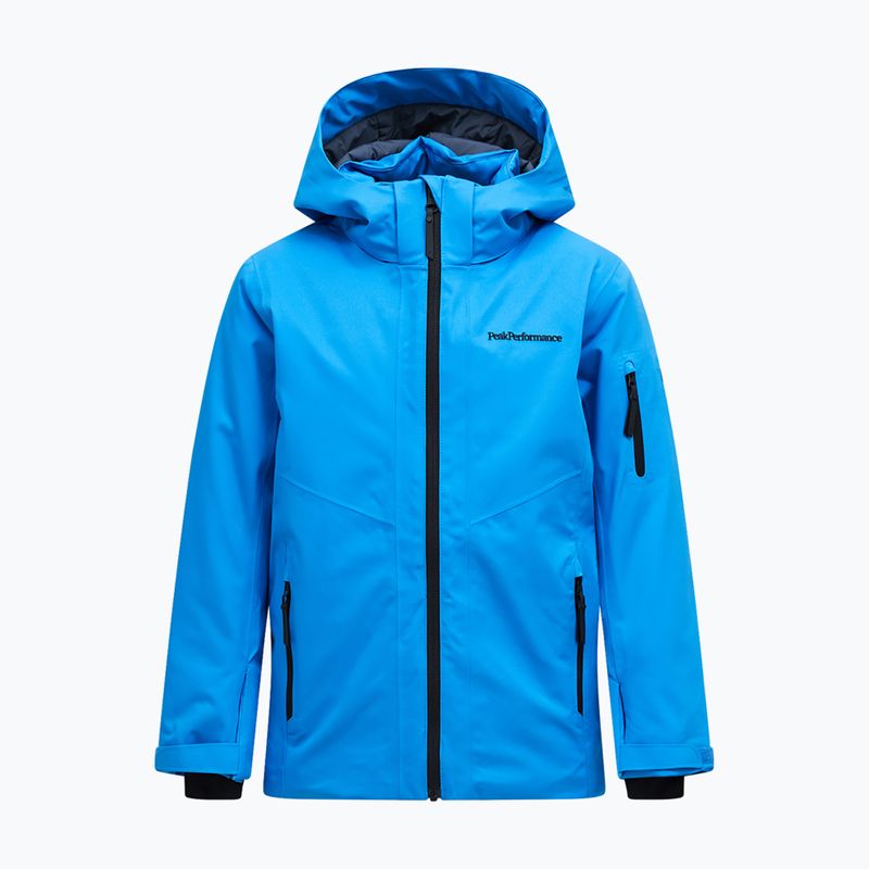 Children's ski jacket Peak Performance JR Maroon Insulated azure ascent