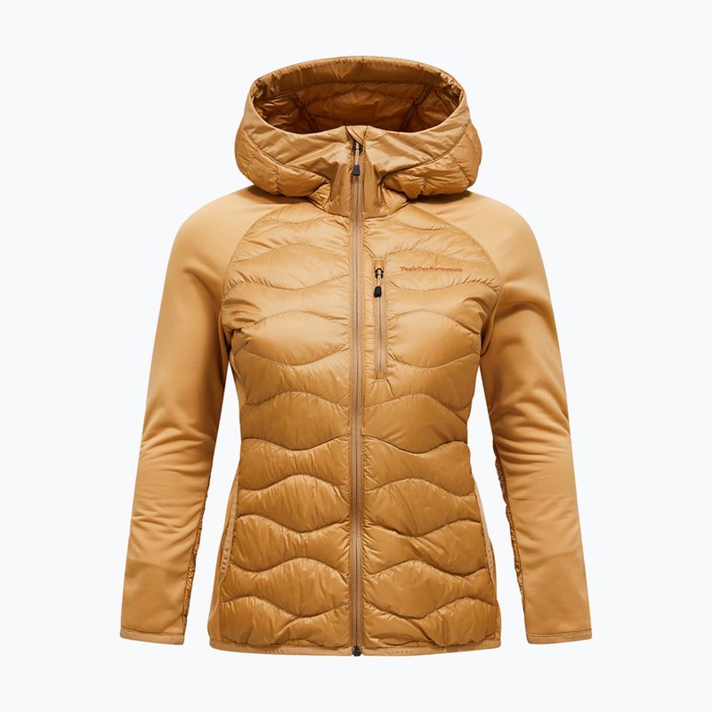 Women's down jacket Peak Performance Helium Hybrid Down Jacket Sierra Sand
