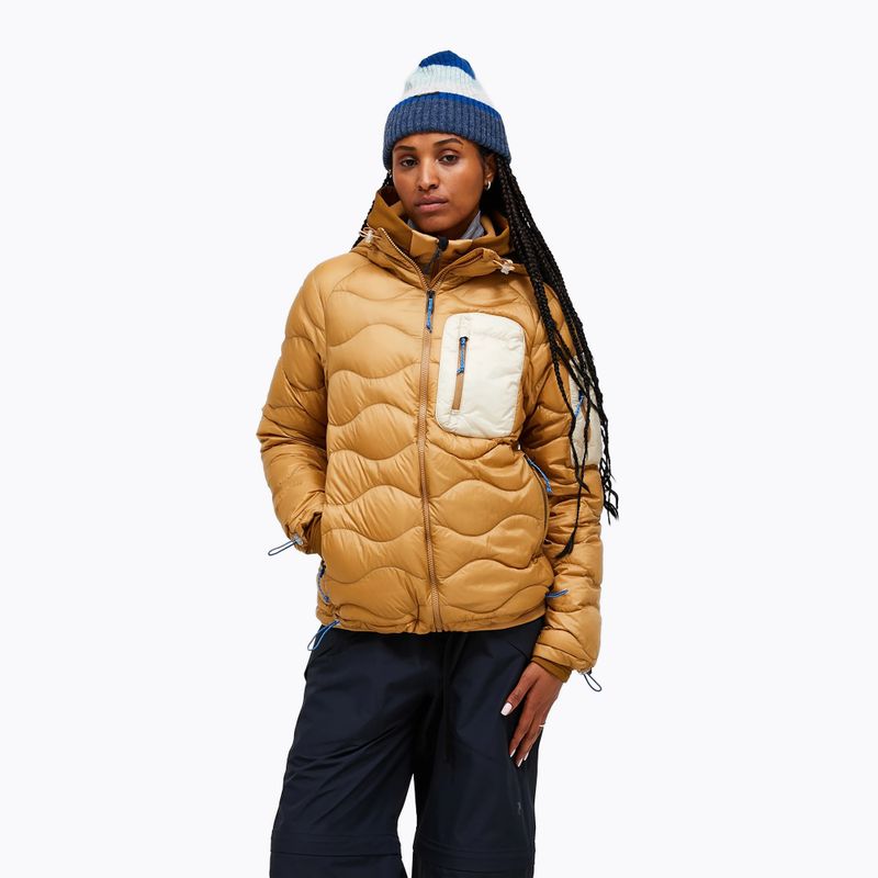 Women's down jacket Peak Performance Helium Utility Down sierra sand/sand fog