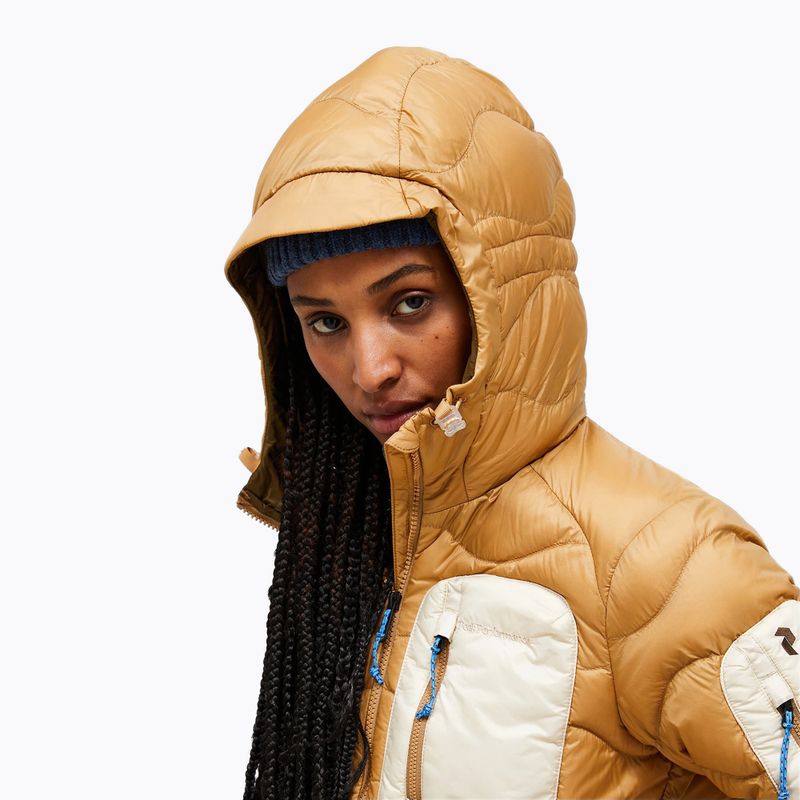 Women's down jacket Peak Performance Helium Utility Down sierra sand/sand fog 4