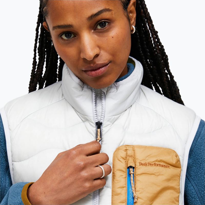 Women's gilet Peak Performance Helium Utility Down antarctica/sierra sand 4