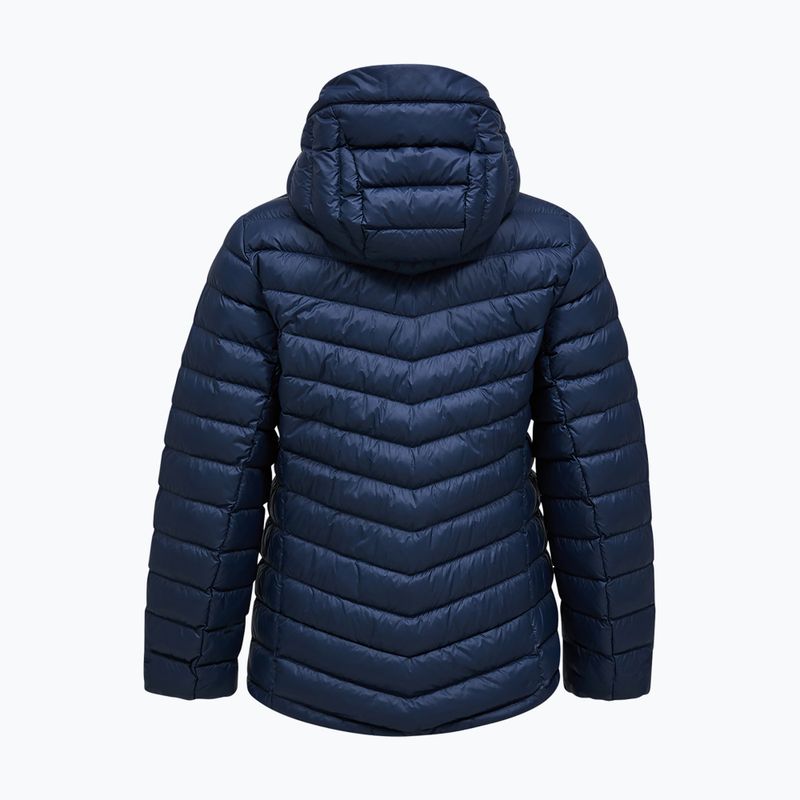 Women's down jacket Peak Performance Frost Down Hood Jacket blue shadow 2