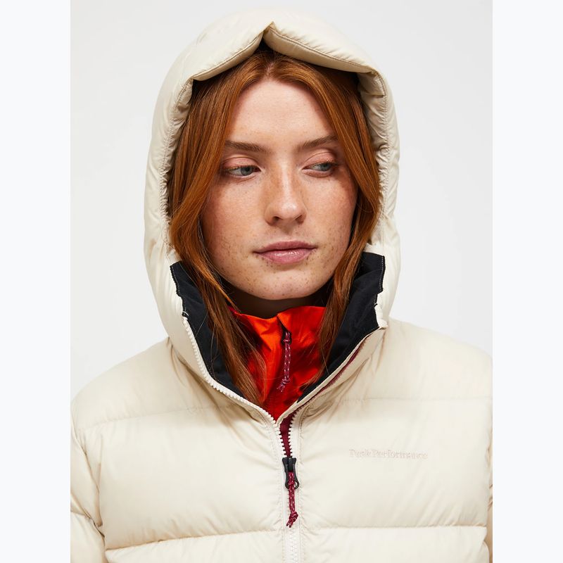 Women's down jacket Peak Performance Frost Down Puffer Jacket Sand Fog 4