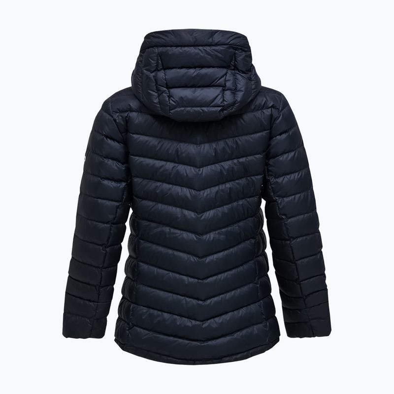 Women's down jacket Peak Performance Frost Down Hood Jacket Black 2