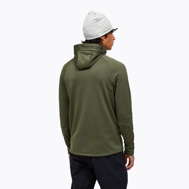 Men's sweatshirt Peak Performance Rider Essentials Zip Hood pine needle/pine needle 3